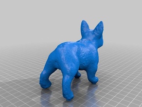 bulldog francés ornamento de escaneo 220114 art makerbotdigitizer 3d print model - Mito3D