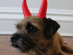 devil horns costume devils dogs halloween 3d print model - Mito3D