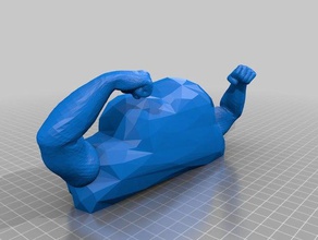 cloud sculptures beefyarms more anatomically accurate 3d print model - Mito3D