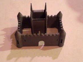 mini castle wall keep playsets 3d print model - Mito3D