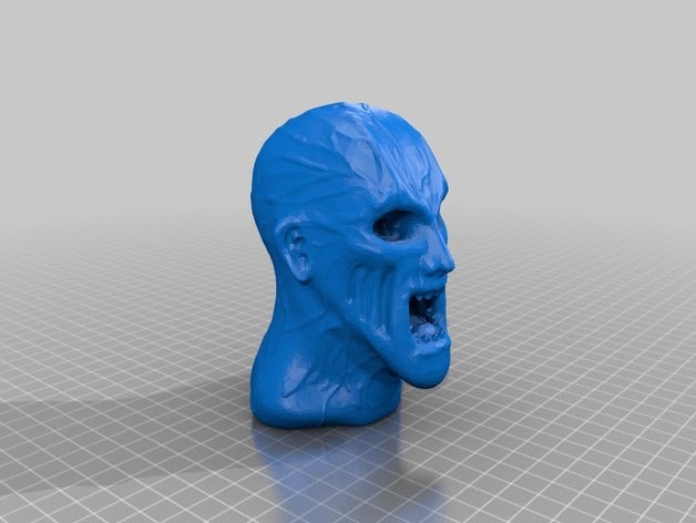 zombie testa le creature 3d il busto cappotto morti demone carne pratica marcio 3D print model - Mito3D