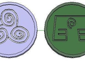avatar de l'élément pièces monnaie les badges 3d amusant jouet 3d print model - Mito3D