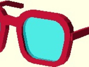 parametrico occhiali customizer 3d print model - Mito3D