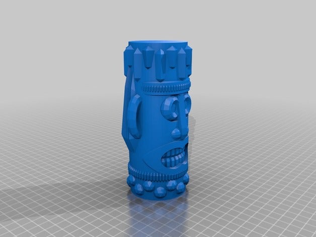 tiki geometrik heykeller 3D print model - Mito3D