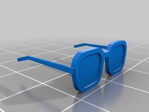 customized parametric glasses 3d print model - Mito3D