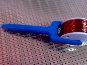 micro fio enrole spool titular eletrônica 3d print model - Mito3D