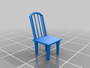 la sedia modello mobili 318 mrh nyu poli 3d print model - Mito3D
