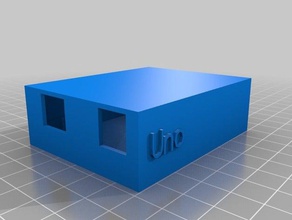 charnière arduino uno cas pas de bouclier pièces personnalisé 3d print model - Mito3D