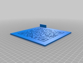 qr code schablone keksformencom interactive art 3d print model - Mito3D