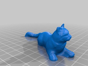 gatto giallo animali 123d catch art kitty malouf originali la scansione scultura 3d print model - Mito3D