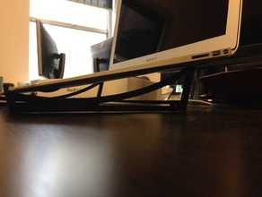 macbook air laptop stand computer prop 3d print model - Mito3D