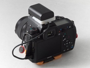 harici kamera pil adaptörü d-lı90 k-3 k-5 k-7 pentax güç 3d print model - Mito3D