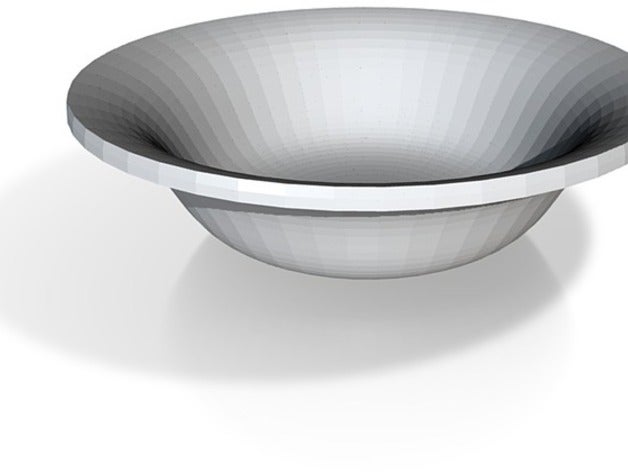 lipped bowl x3db kitchen dining 3D print model - Mito3D