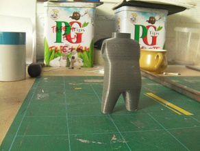 gordinha brinquedo corpo esculturas 3d modelo pla ultimaker 3d print model - Mito3D