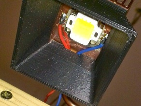 led light shade mounting pc heatsinks parametric freecad household 3d print model - Mito3D