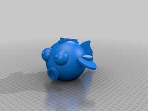 hal los juguetes juegos de pescado divertido onsuchafullsea ronda 3d print model - Mito3D
