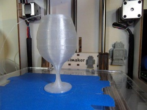 Wein-Glas Küche Essen 3d-drucken transparent 3d print model - Mito3D