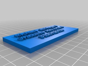 Typenschild 1 andere angepasst 3d print model - Mito3D