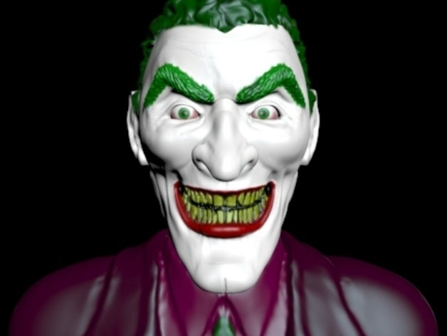 joker buste sculptures de batman le clown détective comics 3D print model - Mito3D