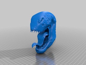veleno testa sculture 3d print model - Mito3D