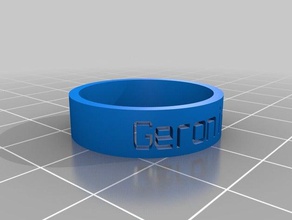 11 anillo los anillos personalizado 3d print model - Mito3D