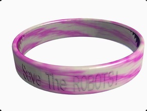 cause bracelet personnalisable les bracelets customizer livestronginator enregistrer des robots 3d print model - Mito3D