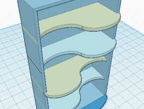 shelf 2 household office organisation 3d print model - Mito3D