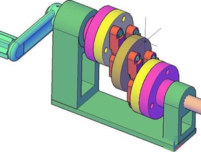 schmidt couplage décalage de ingénierie 3d print model - Mito3D