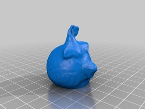 bomba de aves freak a arte makerbotdigitizer scan 3d print model - Mito3D