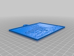 les lions de surf chat 2d art personnalisé 3d print model - Mito3D