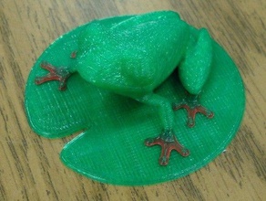 lily pad treefrog les animaux 3d print model - Mito3D