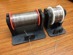 solder spool stand 2 sizes diy holder soldering 3d print model - Mito3D