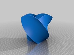 twisted tapered box other 3d print model - Mito3D