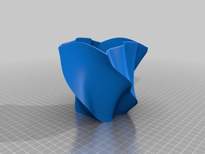 twisted tapered waved box other 3d print model - Mito3D