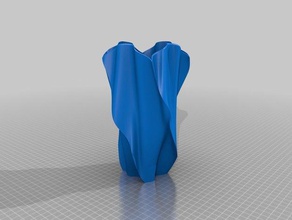 twisted tapered waved box other 3d print model - Mito3D