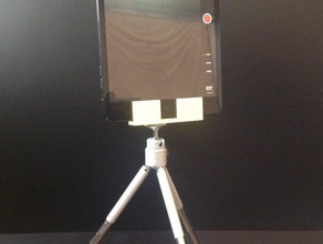 ipad mini adaptador do tripé câmara 3d print model - Mito3D