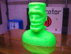 frankensteins monster bust people 3d print model - Mito3D