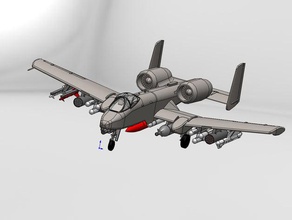 a-10 warthog los vehículos 3d print model - Mito3D