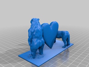 k & esculturas 3d print model - Mito3D