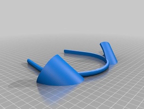 my customized headband optional ears accessories 3d print model - Mito3D