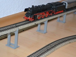 köprü ayağı maerklin h0 model tren ölçeklenebilir yükseklik izler binalar yapılar 3d print model - Mito3D