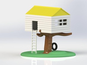 tree house - Spielzeug Spiele Modell 3d print model - Mito3D