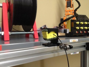 improved filament cleaner guide 3d printer parts 3d print model - Mito3D