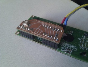 lcd de conexão pcb eletrônica 3d print model - Mito3D