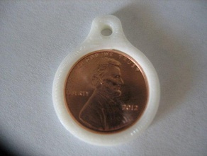 lucky penny pendentif bijoux 3d print model - Mito3D