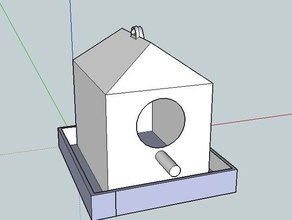 bird house 3d a impressora acessórios 3d print model - Mito3D