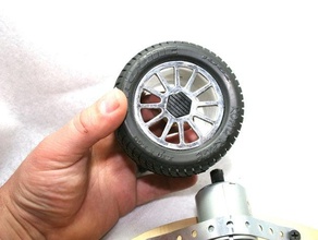 rover motor shaft wheel connector rc vehicles advertisement drive robot versalino virtuabotix 3d print model - Mito3D