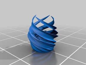 vortex vaso a fondo piatto arredamento piano remix 3d print model - Mito3D