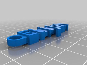 keychain elijah organization customized 3d print model - Mito3D