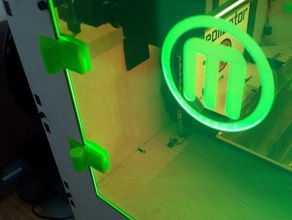 replicator door panel hinges 3d printer parts upgrade 3d print model - Mito3D